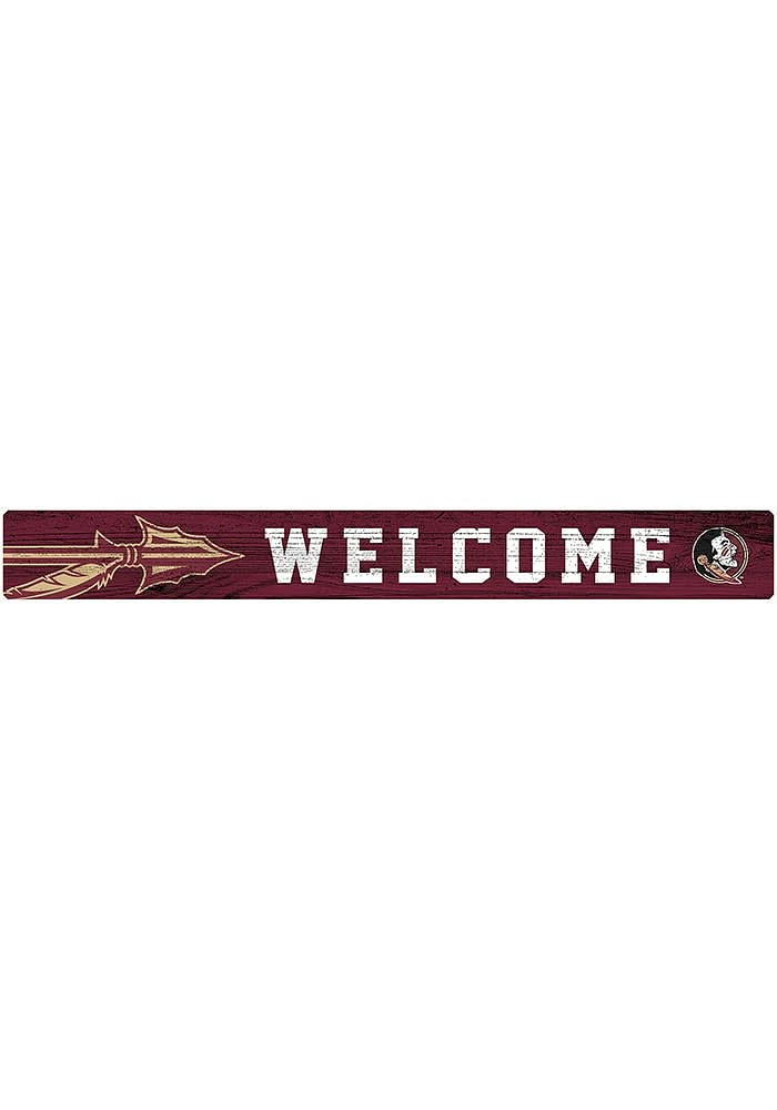 Florida State Seminoles Welcome Strip Sign - Maroon