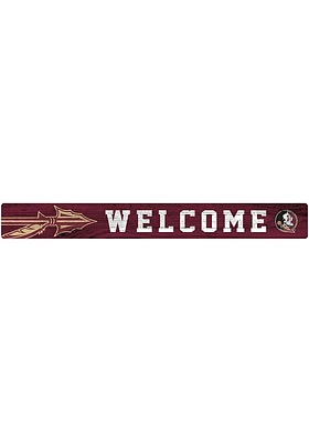 Florida State Seminoles Welcome Strip Sign - Maroon