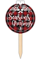 Florida State Seminoles Seasons Greetings Sign - Maroon