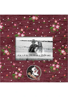 Florida State Seminoles Floral Picture Frame - Maroon