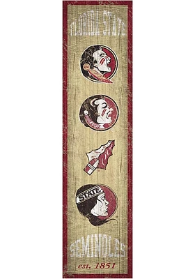 Florida State Seminoles Heritage Banner 6x24 Sign - Maroon