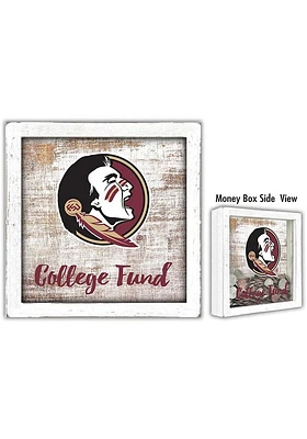 Florida State Seminoles College Fund Box Sign - Maroon