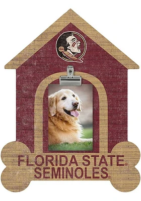 Florida State Seminoles Dog Bone House Clip Picture Frame - Maroon