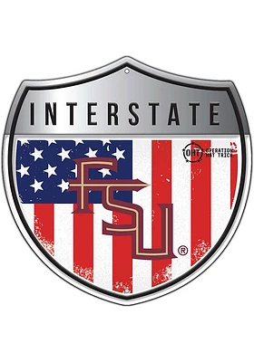 Florida State Seminoles 24in Americana Interstate Sign - Maroon