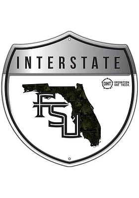 Florida State Seminoles 24in OHT Camo Interstate Sign - Maroon