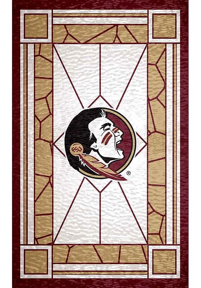 Florida State Seminoles Stained Glass Sign - Maroon