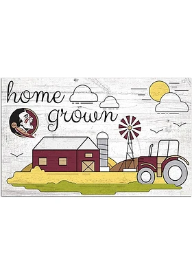 Florida State Seminoles Home Grown Sign - Maroon
