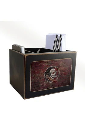 Florida State Seminoles Distressed Desktop Organizer Desk Accessory