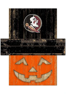 Florida State Seminoles Pumpkin Head Sign - Maroon