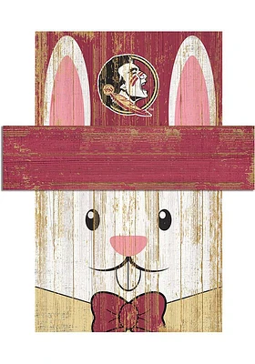 Florida State Seminoles Easter Bunny Head Sign - Maroon