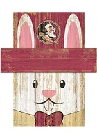 Florida State Seminoles Easter Bunny Head Sign - Maroon