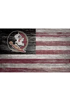 Florida State Seminoles Distressed Flag Picture Frame - Maroon
