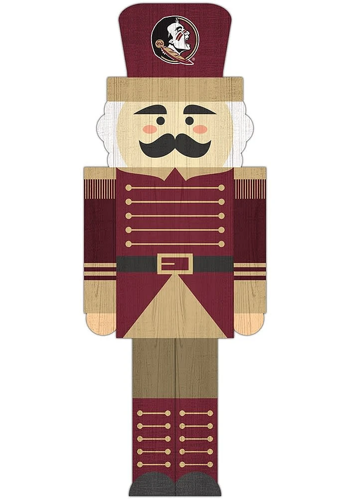 Florida State Seminoles 31 Inch Nutcracker Leaner Sign - Maroon