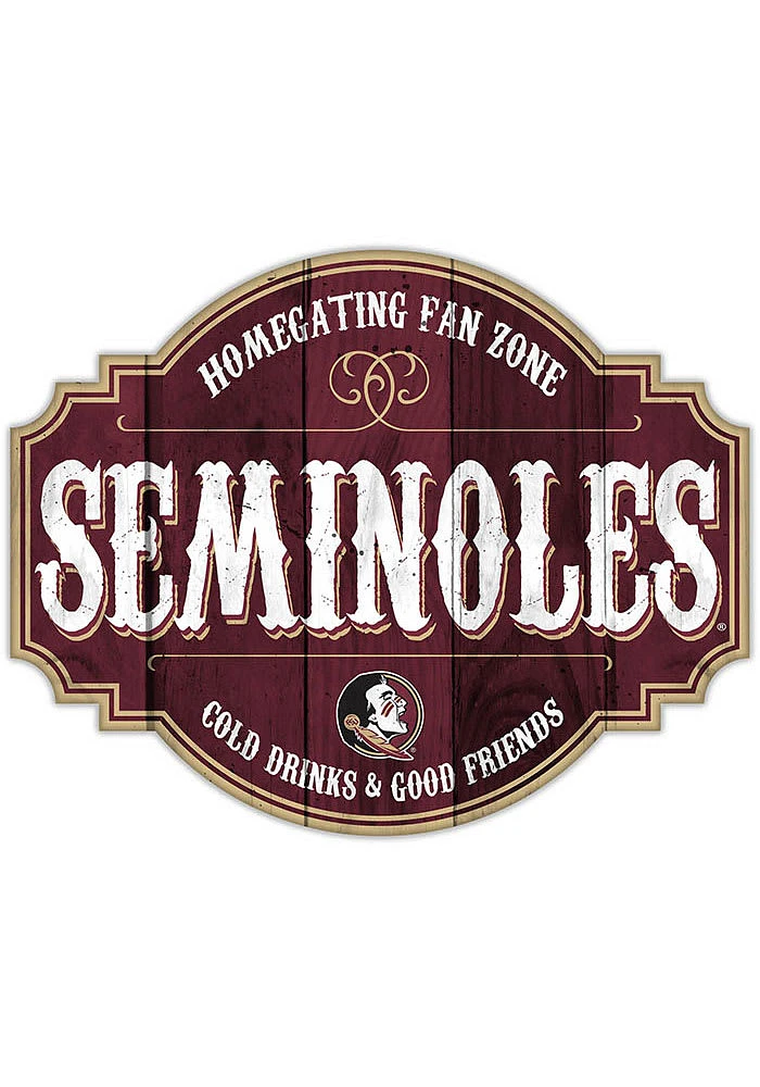 Florida State Seminoles 24 Inch Homegating Tavern Sign - Maroon