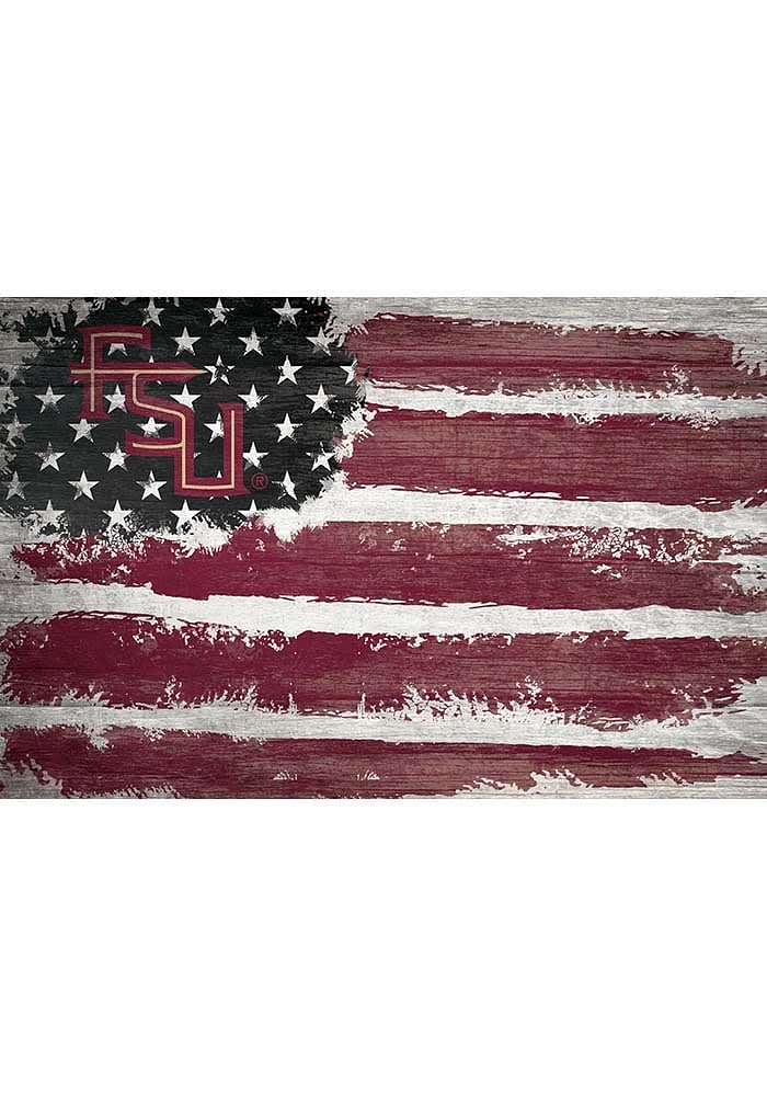 Florida State Seminoles Flag 17x26 Sign - Maroon