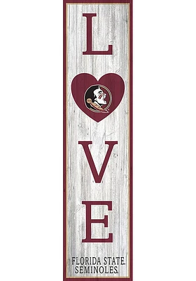 Florida State Seminoles 48 Inch Love Leaner Sign - Maroon