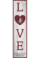Florida State Seminoles 48 Inch Love Leaner Sign - Maroon