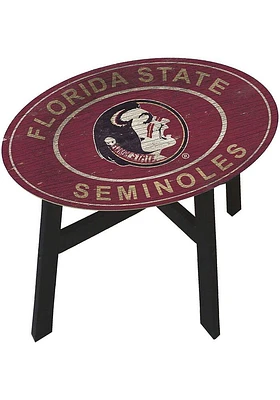 Florida State Seminoles Vintage Heritage Side Maroon End Table