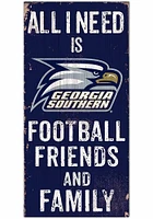 Georgia Southern Eagles Football Friends and Family Sign - Blue