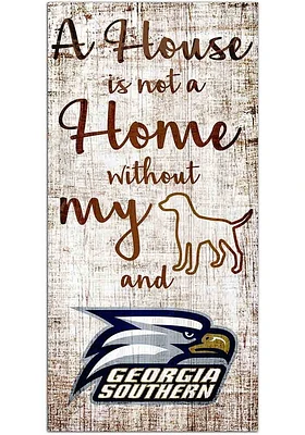 Georgia Southern Eagles A House is not a Home Sign - Blue
