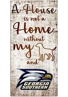 Georgia Southern Eagles A House is not a Home Sign - Blue