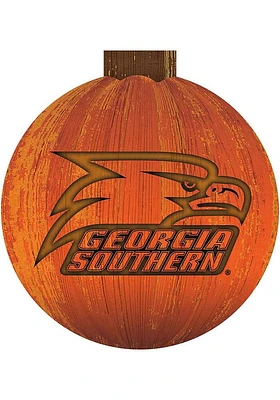 Georgia Southern Eagles Halloween Pumpkin Sign - Blue