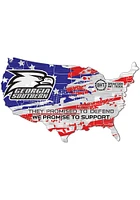 Georgia Southern Eagles OHT USA Shape Cutout Sign - Blue