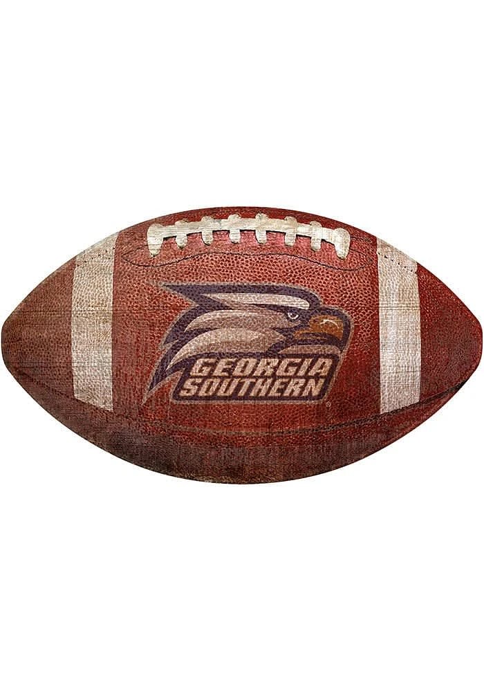 Georgia Southern Eagles Baseball Shaped Sign - Blue