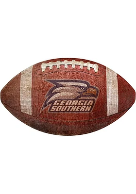 Georgia Southern Eagles Baseball Shaped Sign - Blue