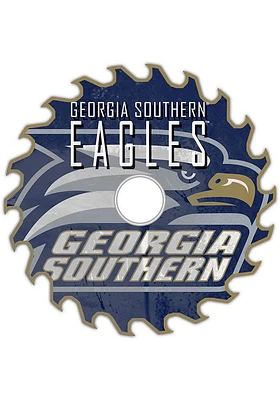 Georgia Southern Eagles Rust Circular Saw Sign - Blue