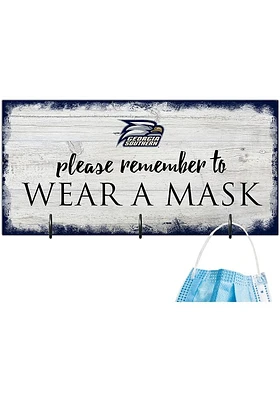 Georgia Southern Eagles Please Wear Your Mask Sign - Blue