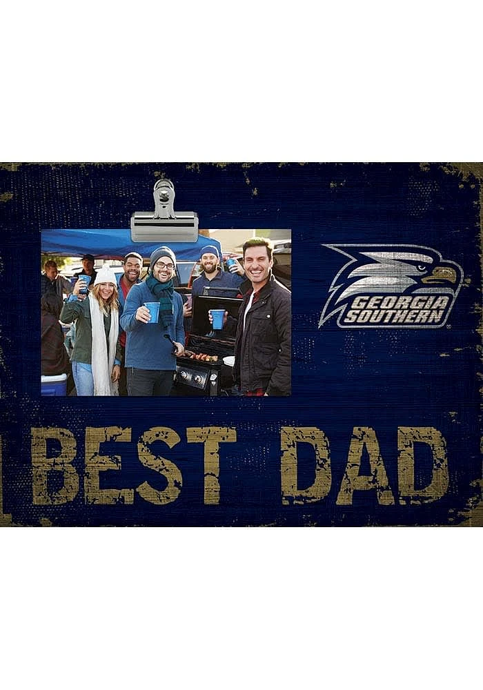 Georgia Southern Eagles Best Dad Clip Picture Frame - Blue