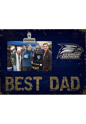 Georgia Southern Eagles Best Dad Clip Picture Frame - Blue