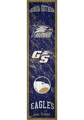 Georgia Southern Eagles Heritage Banner 6x24 Sign - Blue