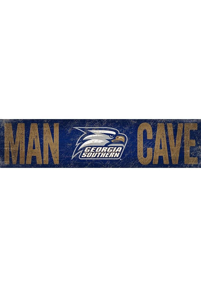 Georgia Southern Eagles Man Cave 6x24 Sign - Blue