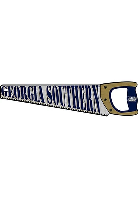 Georgia Southern Eagles Wood Handsaw Sign - Blue