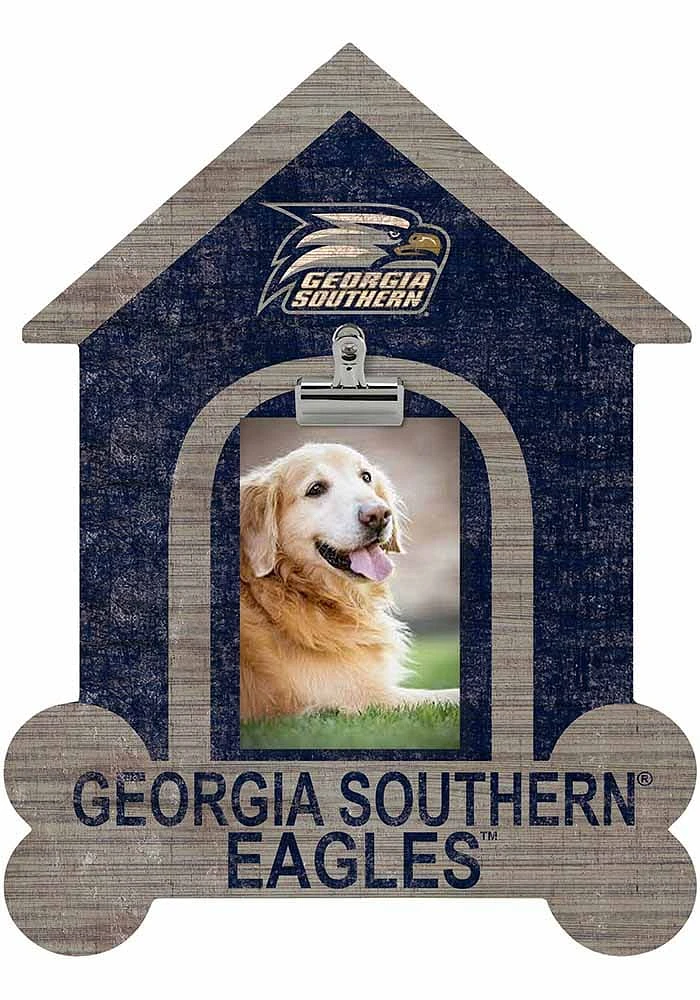 Georgia Southern Eagles Dog Bone House Clip Picture Frame - Blue