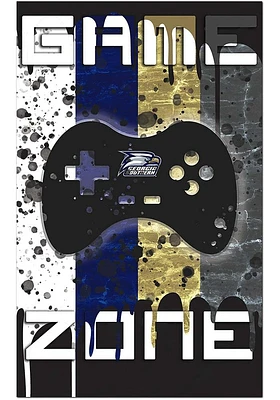 Georgia Southern Eagles Grunge Game Zone Sign - Blue