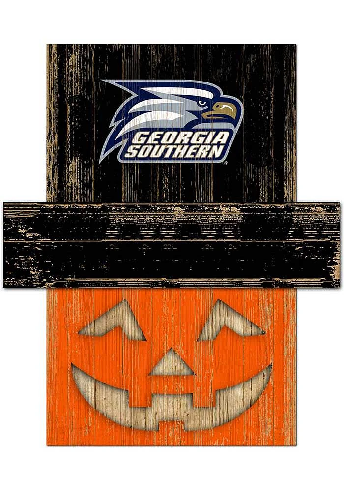 Georgia Southern Eagles Pumpkin Head Sign - Blue