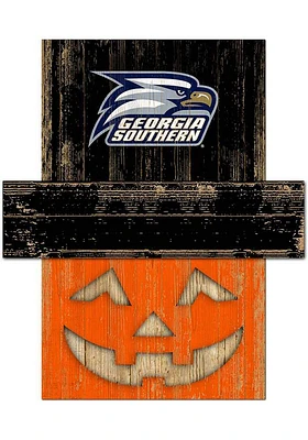Georgia Southern Eagles Pumpkin Head Sign - Blue