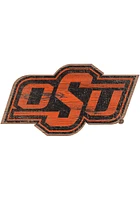 Oklahoma State Cowboys Distressed Logo Cutout Sign - Orange