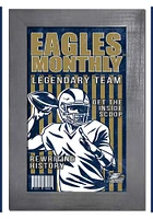 Georgia Southern Eagles 11x19 Framed Monthly Sign - Blue