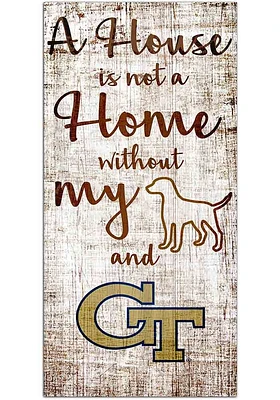 GA Tech Yellow Jackets A House is not a Home Sign - Blue