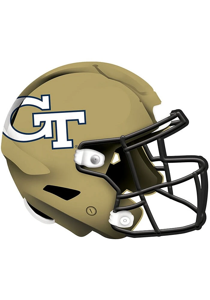 GA Tech Yellow Jackets 12in Authentic Helmet Sign - Blue