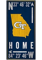 GA Tech Yellow Jackets Coordinate Sign - Blue