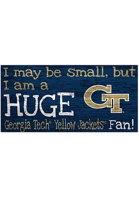 GA Tech Yellow Jackets Huge Fan Sign - Blue