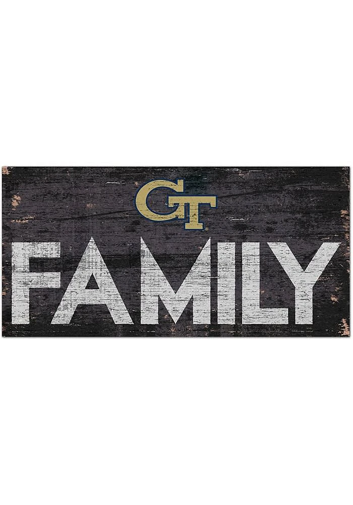 GA Tech Yellow Jackets Family 6x12 Sign - Blue