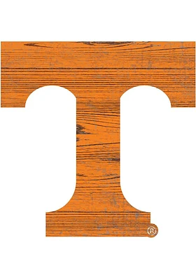 Tennessee Volunteers Distressed Logo Cutout Sign - Orange