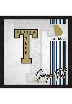 GA Tech Yellow Jackets Album Sign - Blue