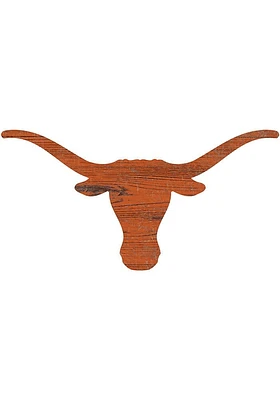 Texas Longhorns Distressed Logo Cutout Sign - Burnt Orange